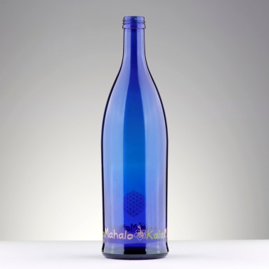 BOTTIGLIA VETRO BLU 75 cl PER ACQUA SOLARIZZATA