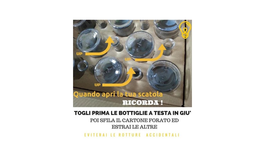 COME APRIRE LE TUE SCATOLE DI BOTTIGLIE .... ed evitare rotture !